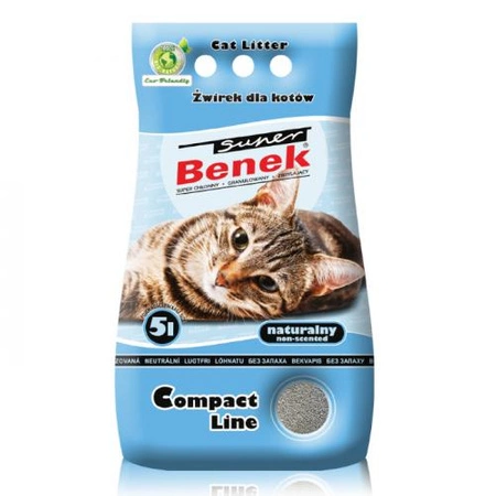 Super Benek Compact Wirek Bentonitowy Zbrylaj Cy Dla Kota L Sklep