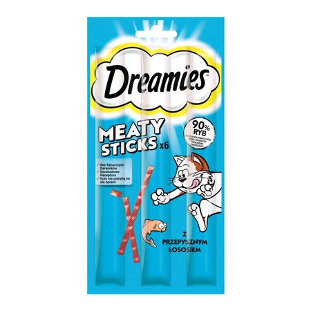 DREAMIES Meaty Sticks Z Łososiem 30g