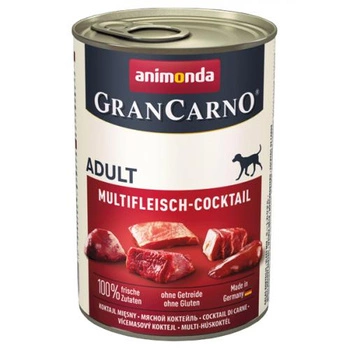 ANIMONDA GranCarno Adult - mokra karma dla psa - koktajl mięsny - puszka 400g