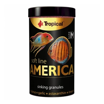 TROPICAL Soft Line America SIze M - pokarm dla wszystkożernych i mięsożernych gatunków ryb z Ameryki Północnej i Południowej 250ml