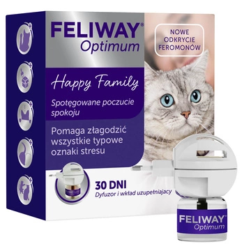 FELIWAY Optimum - feromony dla kota zestaw startowy (dyfuzor + wkład 48ml)