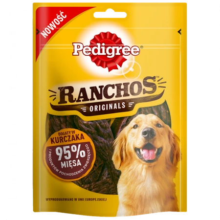 PEDIGREE RANCHOS - przysmak dla psa 95% kurczak - 70g