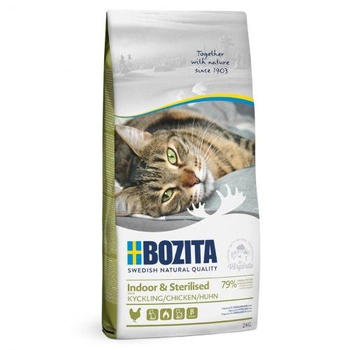 BOZITA Indoor & Sterilised Grain Free Chicken - sucha karma dla kota 2kg