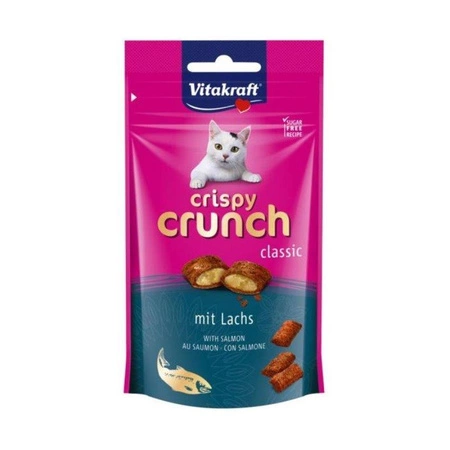 VITAKRAFT Crispy Crunch Z Łososiem - przysmak dla kota 60g