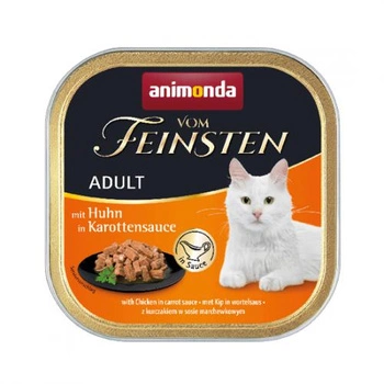 ANIMONDA Vom Feinsten GRAIN FREE Kurczak W Sosie Marchewkowym - mokra karma dla kota - szalka 100g