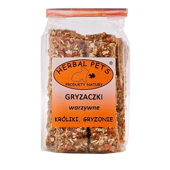 HERBAL PETS - gryzaczki warzywne dla gryzoni 160g