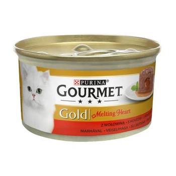 GOURMET Gold Melting Heart Wołowina - mokra karma dla kota - puszka 85g