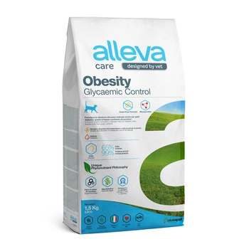 ALLEVA Care Adult Obesity Glycemic Control - sucha karma dla kota z cukrzycą i nadwagą 1,5kg