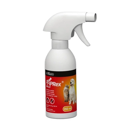 VET-AGRO Fiprex Spray - preparat przeciw pchłom i kleszczom dla psów i kotów 250ml