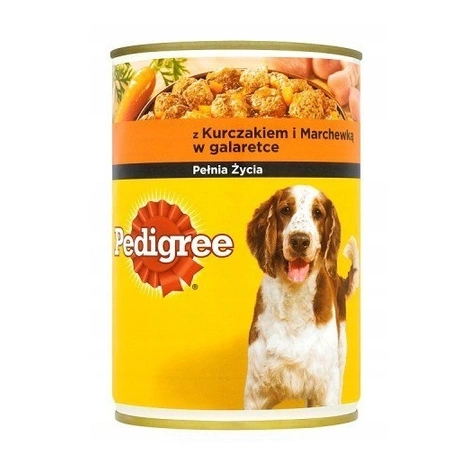 PEDIGREE - mokra karma dla psa z kurczakiem i marchewką - puszka 400g