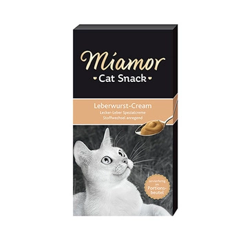 Miamor Cat Confect Leberwurst Cream – pasta odkłaczająca 6x15g