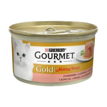 GOURMET Gold Melting Heart Łosoś - mokra karma dla kota - puszka 85g