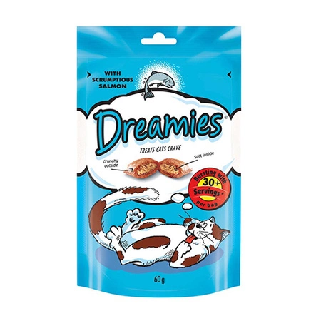 DREAMIES - przysmak dla kota z łososiem 60g