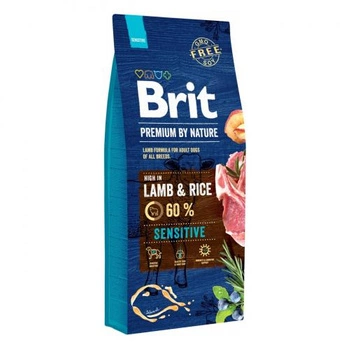 BRIT Premium By Nature Sensitive Lamb - sucha karma dla psa 15kg