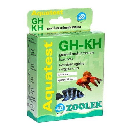 ZOOLEK Aquatest GH-KH - test akwariowy pomiar twardości ogólnej i węglanowej