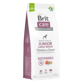 BRIT Care Dog Sustainable Junior Large Breed Chicken Insect - sucha karma dla psa 12kg