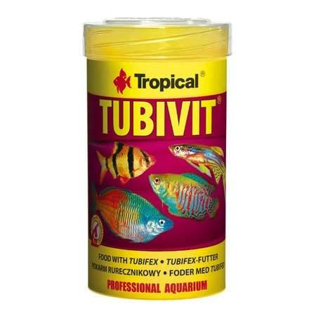 TROPICAL Tubivit  - wysokobiałkowy płatkowany pokarm dla ryb 100ml