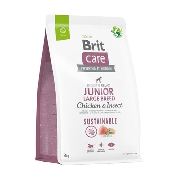 BRIT Care Dog Sustainable Junior Large Breed Chicken Insect - sucha karma dla psa 3kg