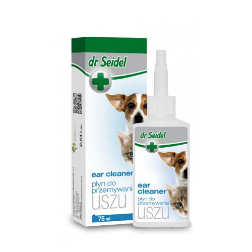 Dermapharm Dr Seidel płyn do przemywania uszu dla psów i kotów 75 ml Dostawa GRATIS od 99 zł + super okazje