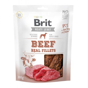 BRIT Jerky Beef Fillets - przysmak dla psa 200g