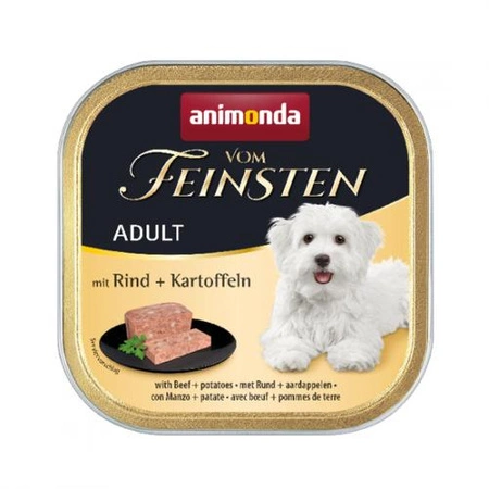 ANIMONDA Vom Feinsten Menue - mokra karma dla psa - wołowina z ziemniakami - miseczka 150g