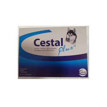 CESTAL Plus - tabletki na odrobaczenie dla psa 200szt.