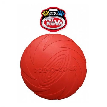 PETNOVA Frisbee - dysk dla psa gumowy czerwony 22cm