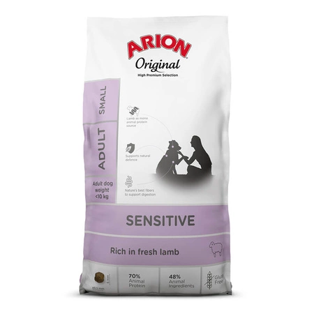 ARION Original Adult Sensitive Small Lamb - sucha karma dla psa 7kg