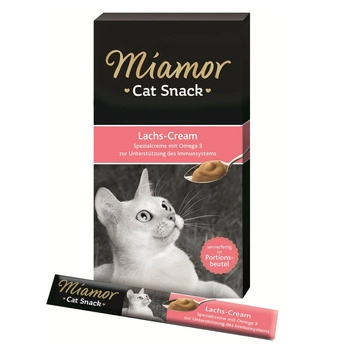 MIAMOR Cat Snack Krem Z Łososia - przysmak dla kota 6x15g