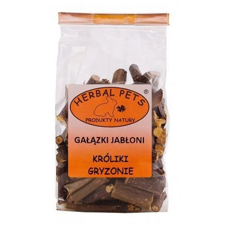 HERBAL PETS Gałązki jabłoni - przysmak dla gryzoni i królików 100g