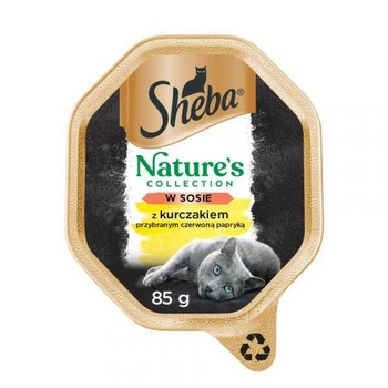 SHEBA Nature's Collection Kurczak W Sosie - mokra karma dla kota - tacka 85g