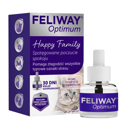 FELIWAY Optimum wkład uzupełniający 48ml - feromony dla kota