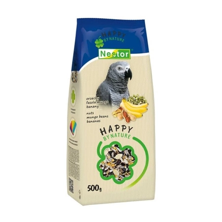 NESTOR Happy By Nature - pokarm dla dużych papug 500g