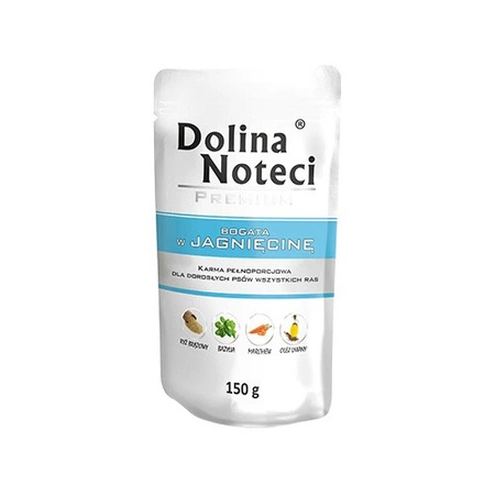 DOLINA NOTECI Premium - mokra karma dla psa z jagnięciną - saszetka 150g