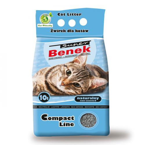 SUPER BENEK Compact - żwirek bentonitowy zbrylający dla kota 10l