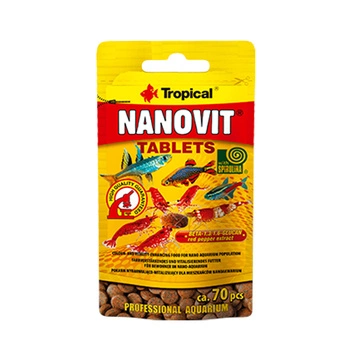 TROPICAL Nanovit Tablets - pokarm dla rybek - tabletki 70szt