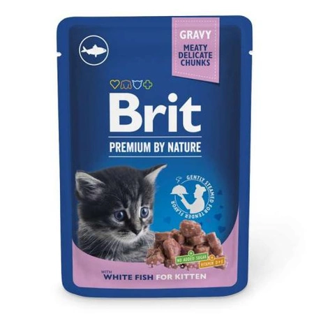 BRIT Cat Premium White Fish Kitten - mokra karma dla kota 100g