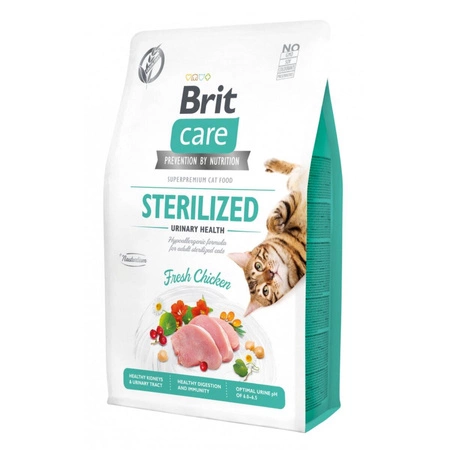 BRIT Care Cat Grain-Free Sterilized Urinary Health - sucha karma dla kota 7kg