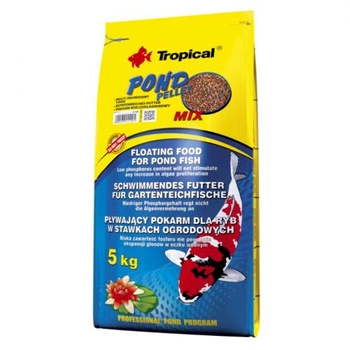 TROPICAL Pond Pellet Mix - pokarm podstawowy dla ryb w oczku wodnym 5kg