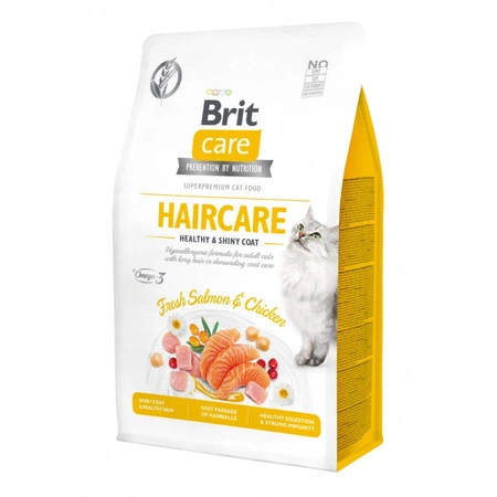 BRIT Care Cat Grain-Free Haircare Healthy & Shiny Coat - sucha karma dla kota 400g