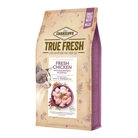 CARNILOVE True Fresh Cat Chicken - sucha karma dla kota 1,8kg