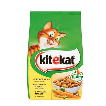 KITEKAT Kurczak Z Warzywami - sucha karma dla kota 300g