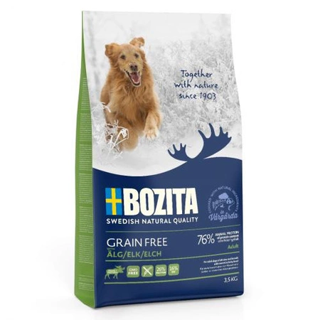 BOZITA Grain Free Adult Plus Elk - sucha karma dla psa 3,5kg