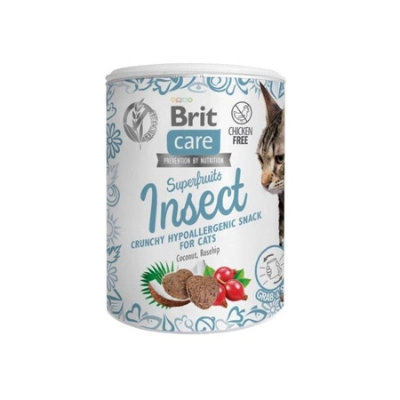 BRIT Care Cat Snack Superfruits Insect - przysmak dla kota 100g