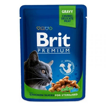 BRIT Cat Premium Kitten Chicken Chunks - mokra karma dla kota - saszetka 100g