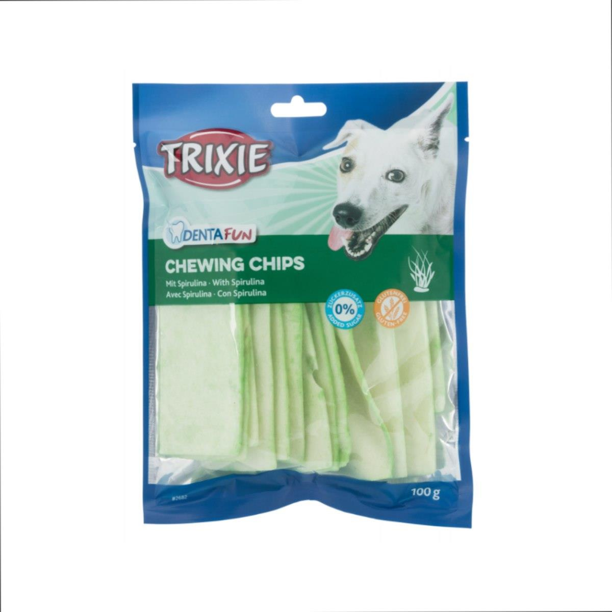 Trixie Kauchips Light Mit Spirulina - Algen 100 g - paski do żucia dla psów z algami 100g Dostawa GRATIS od 159 zł + super okazje
