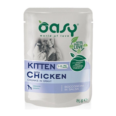 OASY Lifestage Kitten - mokra karma dla kota - saszetka 85g