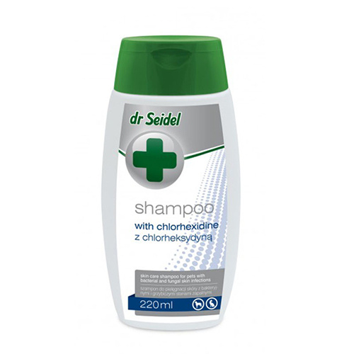 Dermapharm Dr Seidel szampon z chlorheksydyną dla psów 220 ml Dostawa GRATIS od 159 zł + super okazje
