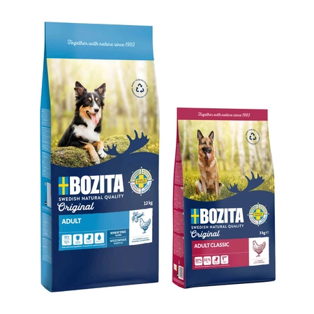 BOZITA Original Adult - sucha karma dla psa 12kg + 3 kg GRATIS