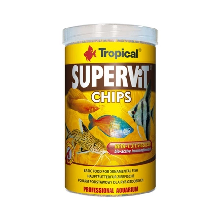 TROPICAL Supervit Chips -  pokarm dla rybek 100ml